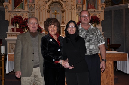 Loretta and Oliver Jundt with Patricia and Bruce Carman, January 2, 2010